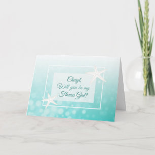 Will you be my Flower Girl Personalised Card