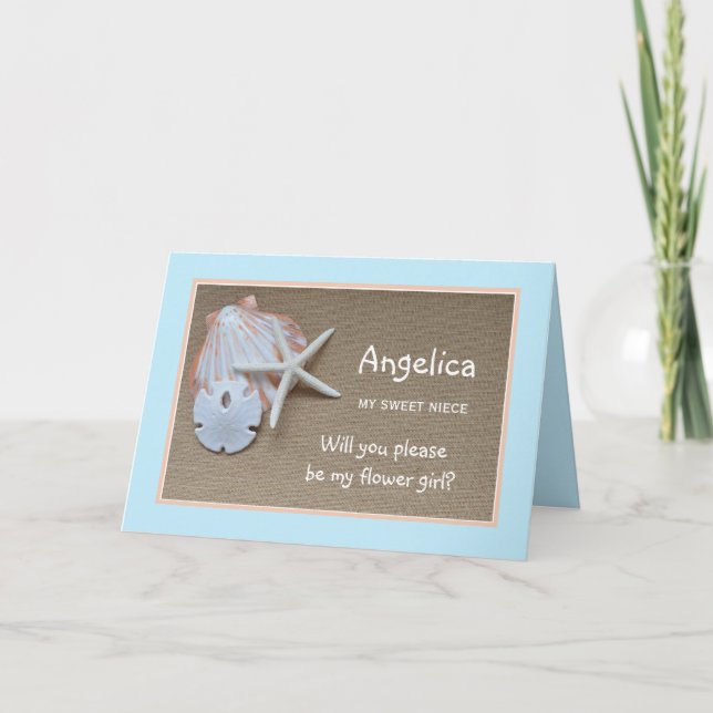 Will You Be My Flower Girl Poem Card (Front)