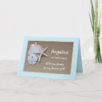 Will You Be My Flower Girl Poem Card