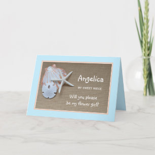 Will You Be My Flower Girl Poem Card
