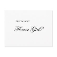 Will You Be My Flower Girl Proposal Card