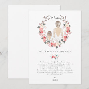 Will you be my Flower Girl Proposal Invitation