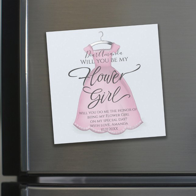 Will you be my Flower Girl Proposal Magnetic (Creator Uploaded)