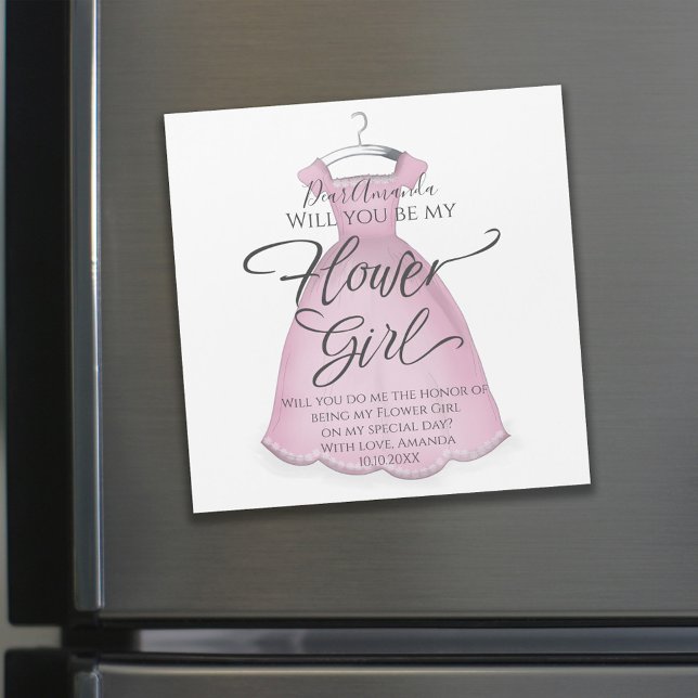 Will you be my Flower Girl Proposal Magnetic (Creator Uploaded)
