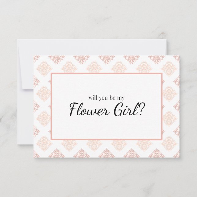 Will You Be My Flower Girl Soft Peachy Blush Damas (Front)