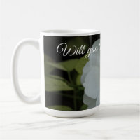 Will you be my flowergirl, White Flower Photo