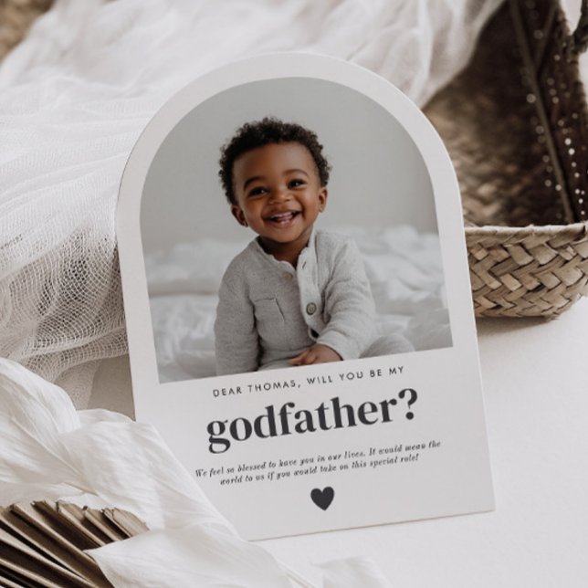 Will You Be My Godfather Arch Photo Proposal Invitation (Zazzle Will You Be My Godfather Arch Photo Proposal Invitation)