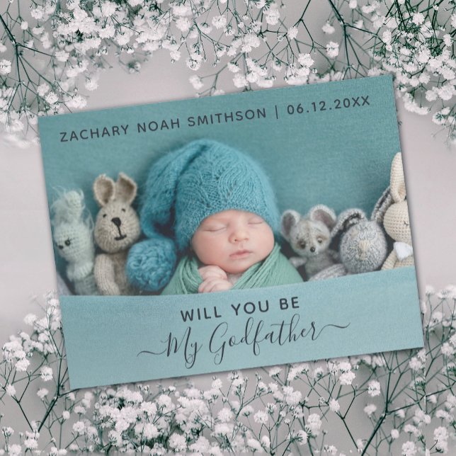 Will You Be My Godfather Classy Personalised Photo (Creator Uploaded)