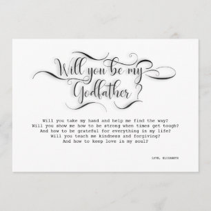 Will You Be My Godfather - Proposal Card