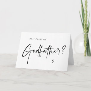Will You Be My Godfather Proposal Godfather Card