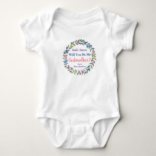 Will you Be My Godmother? Baby Bodysuit