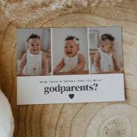 Will You Be My Godparents Landscape Photo Proposal