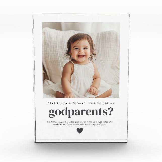 Will You Be My Godparents Photo Proposal (Front)