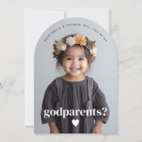 Will You Be My Godparents Photo Proposal