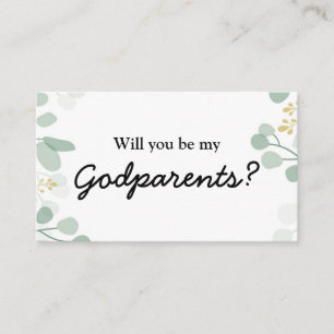 Will You Be My Godparents Proposal Enclosure Card
