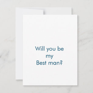 will you be my groomsman bachelorett proposal card
