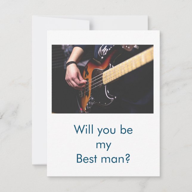 will you be my groomsman bachelorett proposal card (Front)