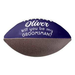 Will you be my Groomsman Custom Name  American Football