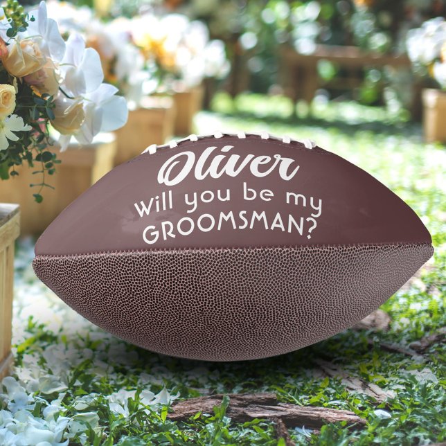 Will you be my Groomsman Custom Name  American Football (Creator Uploaded)