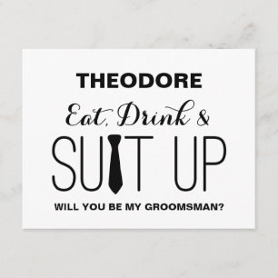 Will you be my Groomsman ? Groomsman Invitation