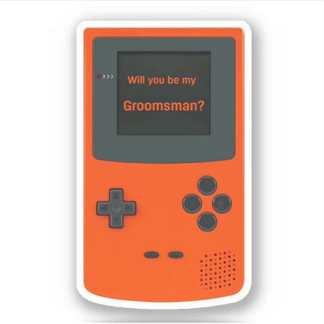 Will You Be My Groomsman Handheld Electronic Game (Front)