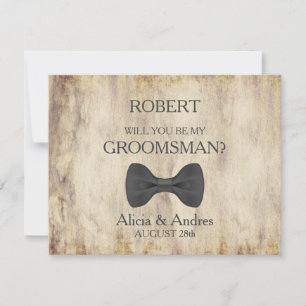 Will you be my Groomsman? Invitation