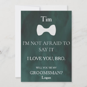 Will  You  Be My Groomsman? Invitation