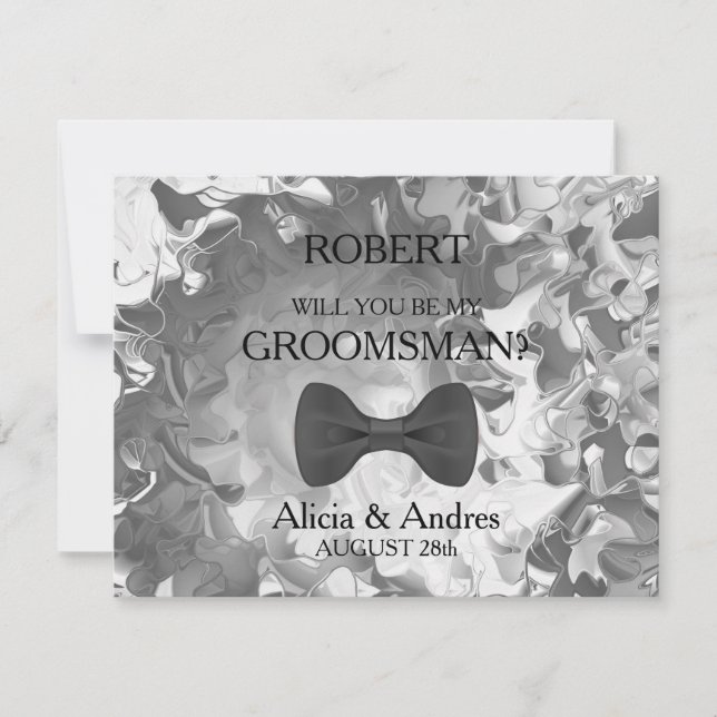 Will you be my Groomsman? Invitation (Front)