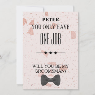 Will  You  Be My Groomsman? Invitation