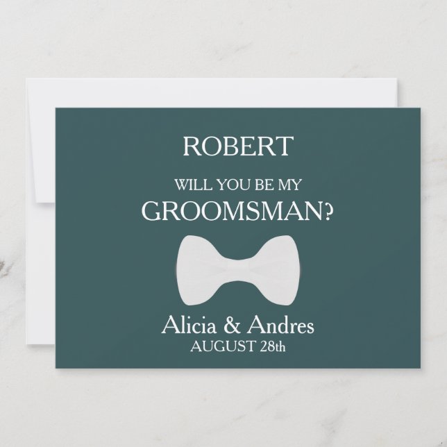 Will you be my Groomsman? Invitation (Front)