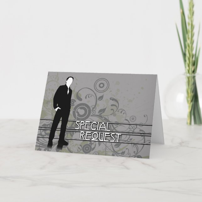 will you be my groomsman? invitation (Front)