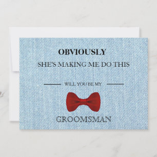 Will You Be My Groomsman? Invitation