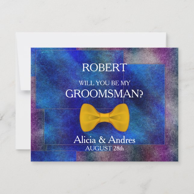 Will you be my Groomsman? Invitation (Front)