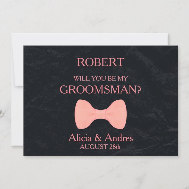 Will you be my Groomsman? Invitation (Front)