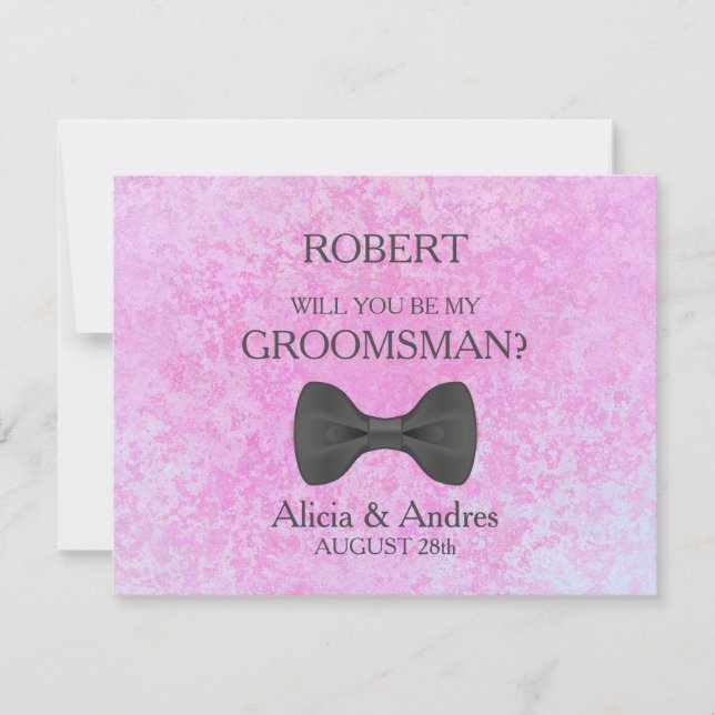 Will you be my Groomsman? Invitation (Front)