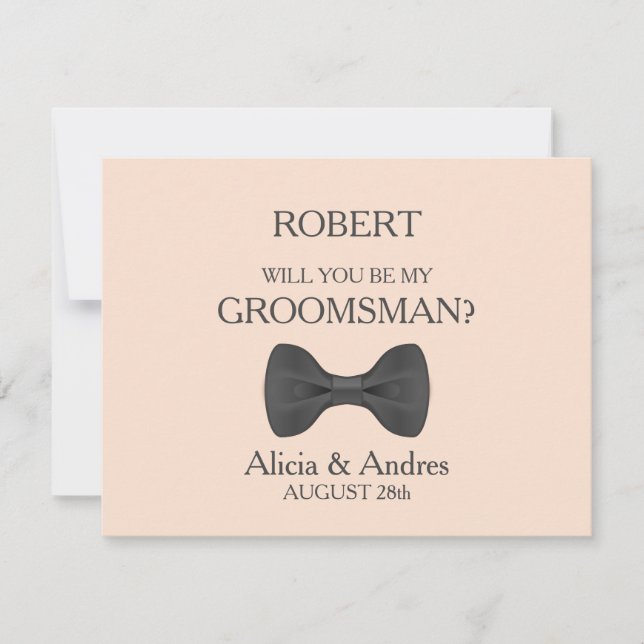 Will you be my Groomsman? Invitation (Front)