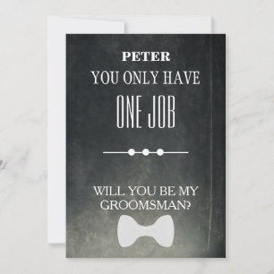 Will  You  Be My Groomsman? Invitation