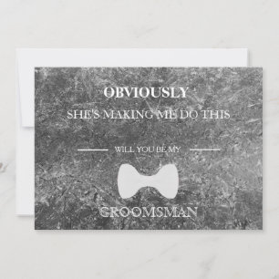 Will  You  Be My Groomsman? Invitation