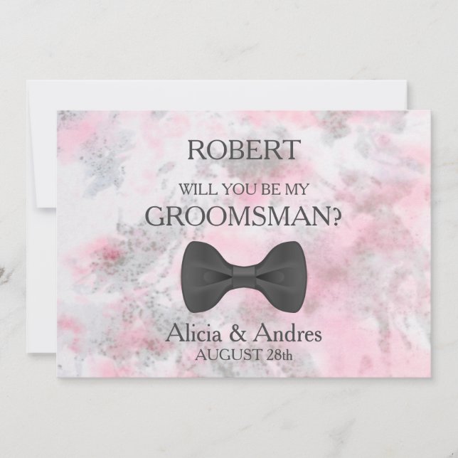 Will you be my Groomsman? Invitation (Front)