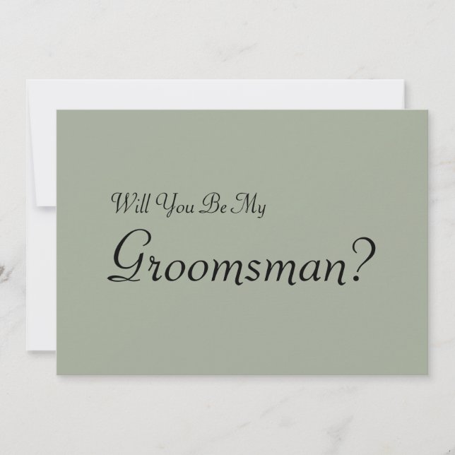 Will You Be My Groomsman Invitation (Front)