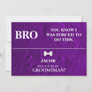 Will  You  Be My Groomsman? Invitation