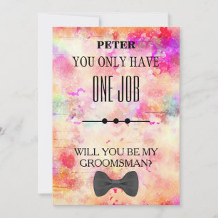 Will  You  Be My Groomsman? Invitation