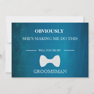 Will  You  Be My Groomsman? Invitation