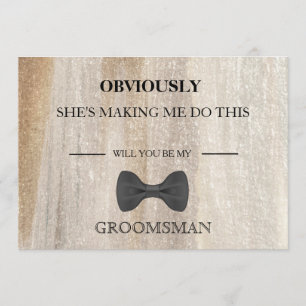 Will  You  Be My Groomsman? Invitation