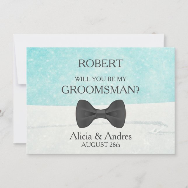 Will you be my Groomsman? Invitation (Front)