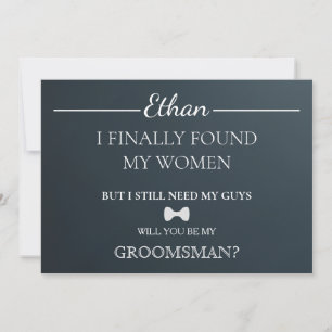 Will  You  Be My Groomsman? Invitation