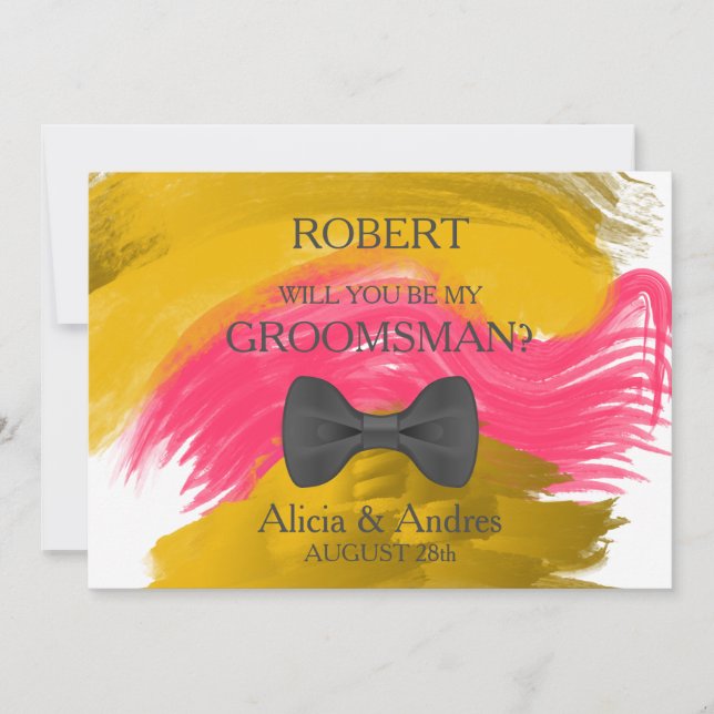 Will you be my Groomsman? Invitation (Front)