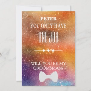 Will You Be My Groomsman? Invitation