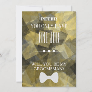 Will  You  Be My Groomsman? Invitation