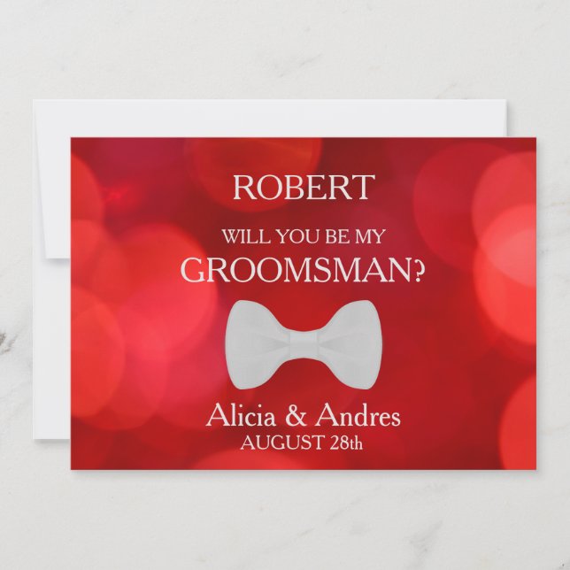 Will you be my Groomsman? Invitation (Front)